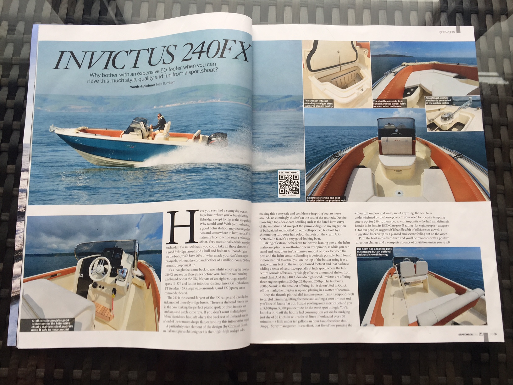 Invictus 240FX Motor Boats and Yachting August 2016 Edition.